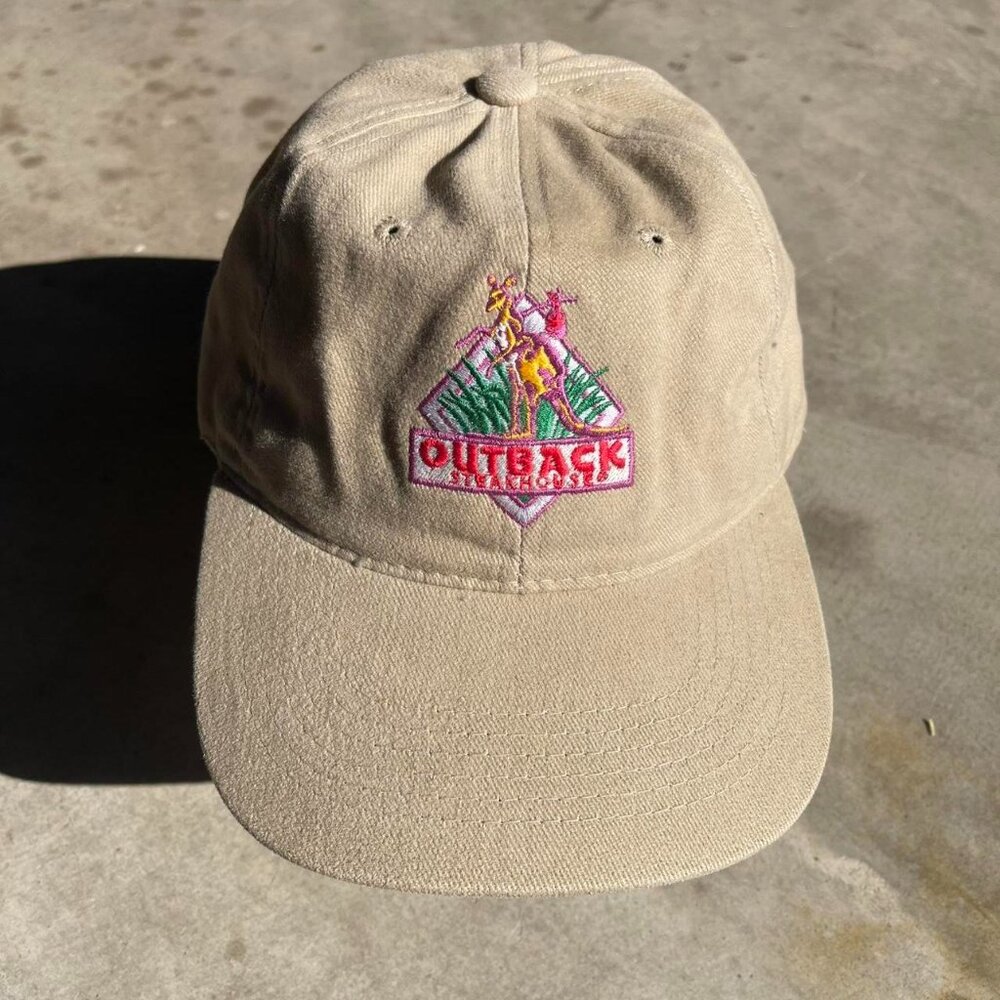 Men's Tan and Cream Hat